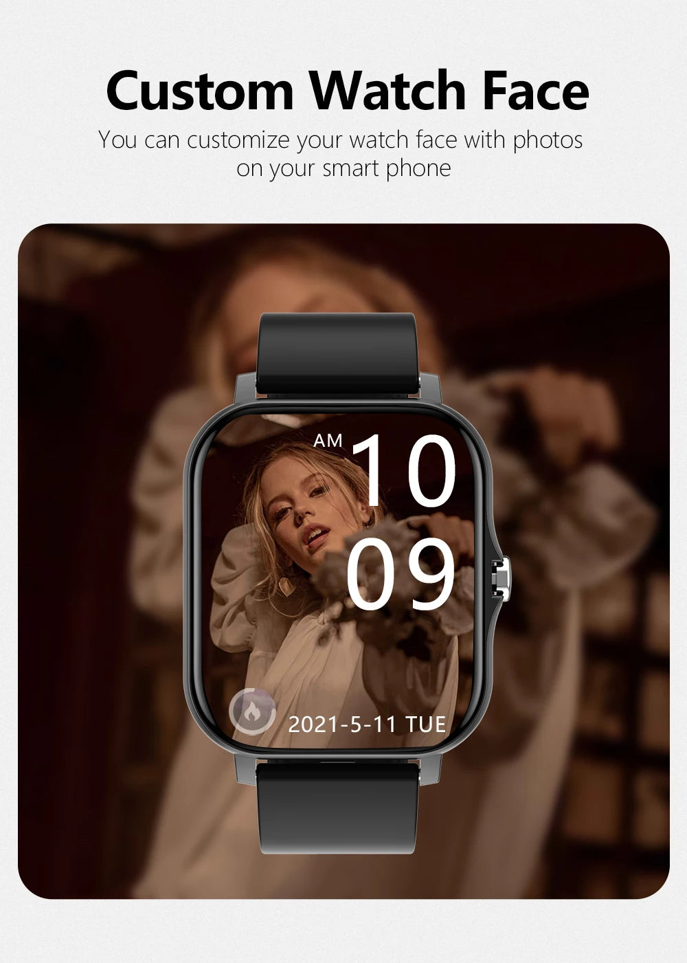 Sport Smart Watch - 1.83" Fitness Tracker with Bluetooth Call, Heart Rate Monitor, GPS & Health Tracking (Men & Women)
