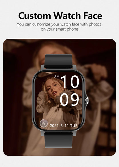 Sport Smart Watch - 1.83" Fitness Tracker with Bluetooth Call, Heart Rate Monitor, GPS & Health Tracking (Men & Women)