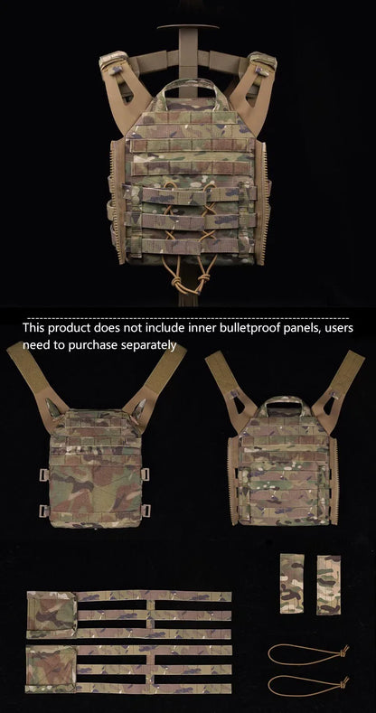 Tactical Sport Vest 2.0 - Breathable Adjustable Quick Release Nylon Carrier for Airsoft, Paintball & Outdoor Training