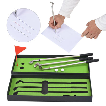 Golf Club Putter Ballpoint Pen - Fun Gift, Table Decoration, School Supplies & Golf Accessories Combo