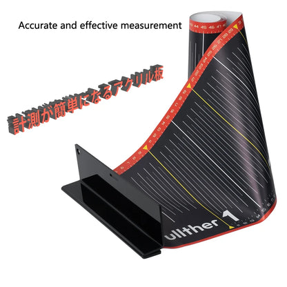Foldable Waterproof Fishing Ruler 135cm/53in - PVC Fish Measuring Tape Sticker with Tackle Accessories