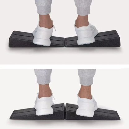 3-Piece Adjustable Squat Wedge Block Set - Non-Slip EPP Foam Slant Board for Squats, Deadlifts & Calf Stretching
