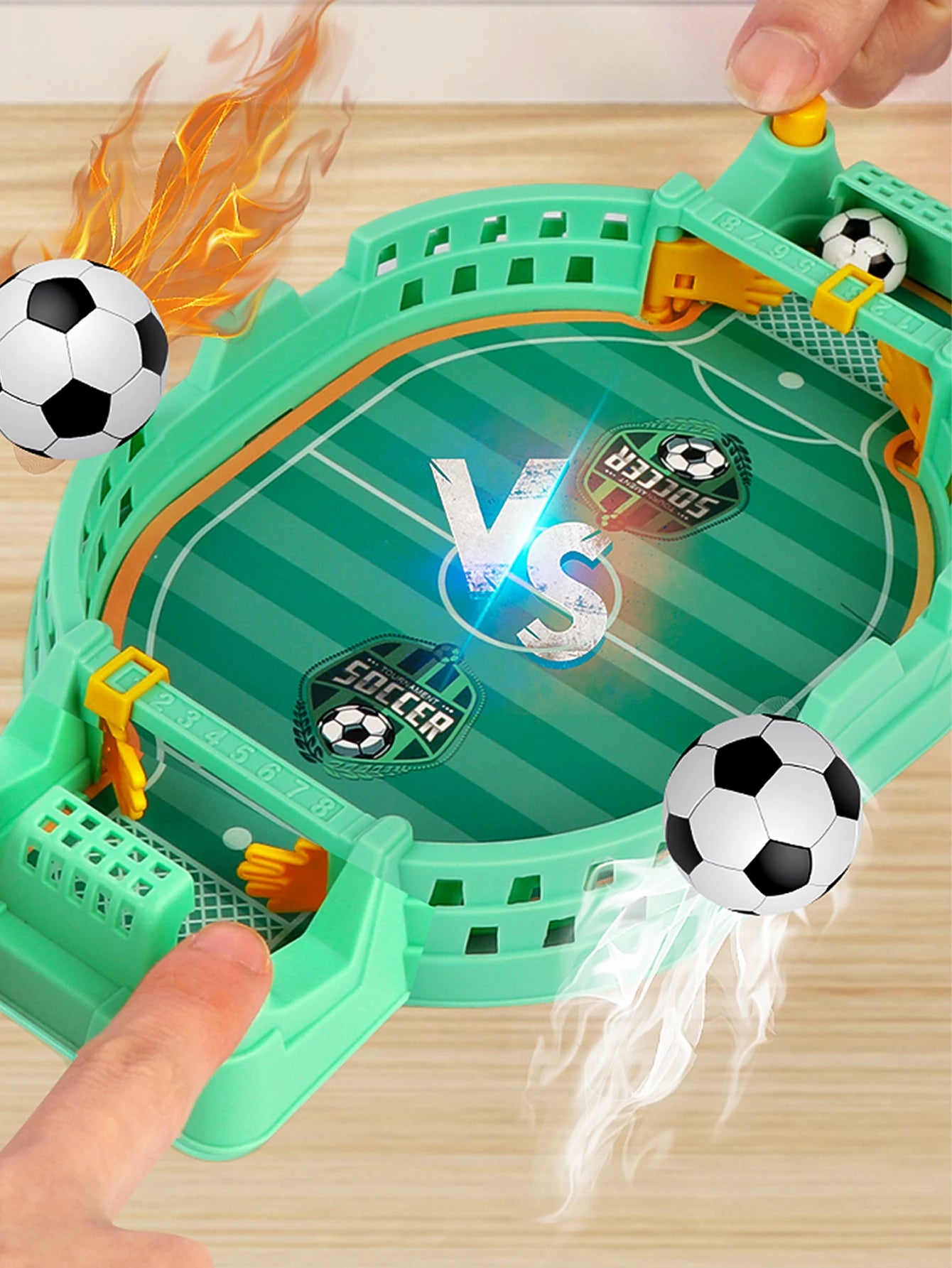 Mini Tabletop Soccer Game - Interactive Desktop Football Competition for Family & Friends