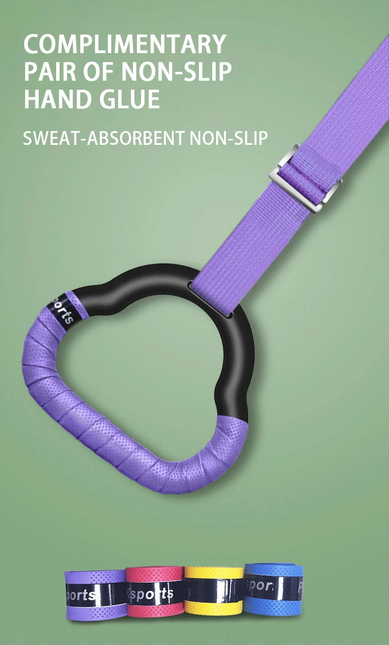 Kids Gymnastics Rings - Non-Slip Adjustable Straps, Pull-Up Workout & Swing Fitness Equipment