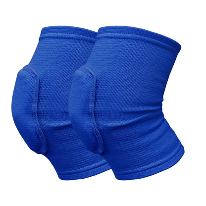 Elastic Knee Support Pads - 2 Pack Compression Knee Protectors with Thickened Sponge for Dance, Workout & Training