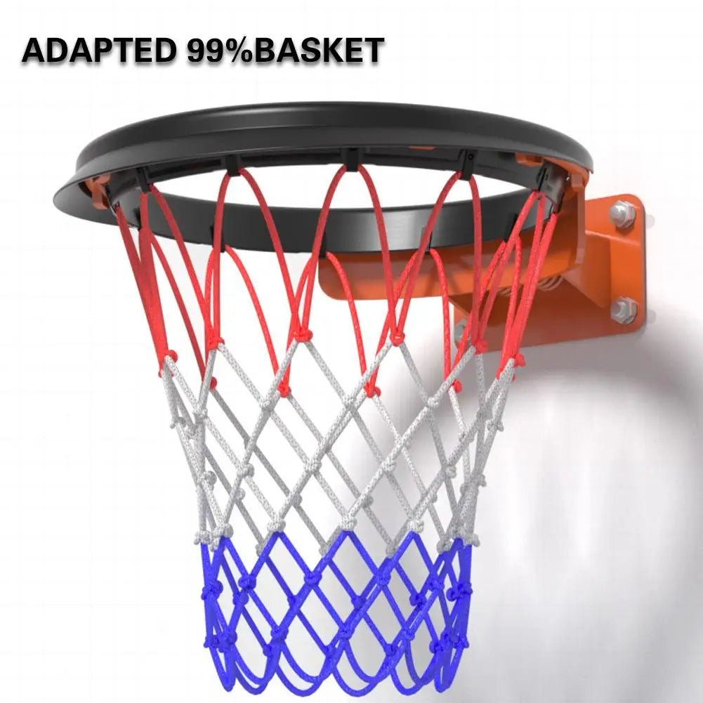 Portable Basketball Net - 45cm/17.72" TPU Professional Hoop Frame - Universal Rimless Basket Accessory