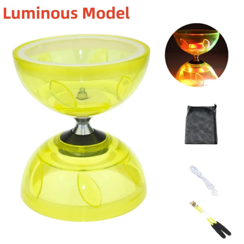 Diabolo Chinese Yoyo Set - Portable Fitness Gear for Agility Exercise (Adults, Kids & Elderly - Indoor/Outdoor)