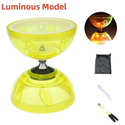 Diabolo Chinese Yoyo Set - Portable Fitness Gear for Agility Exercise (Adults, Kids & Elderly - Indoor/Outdoor)