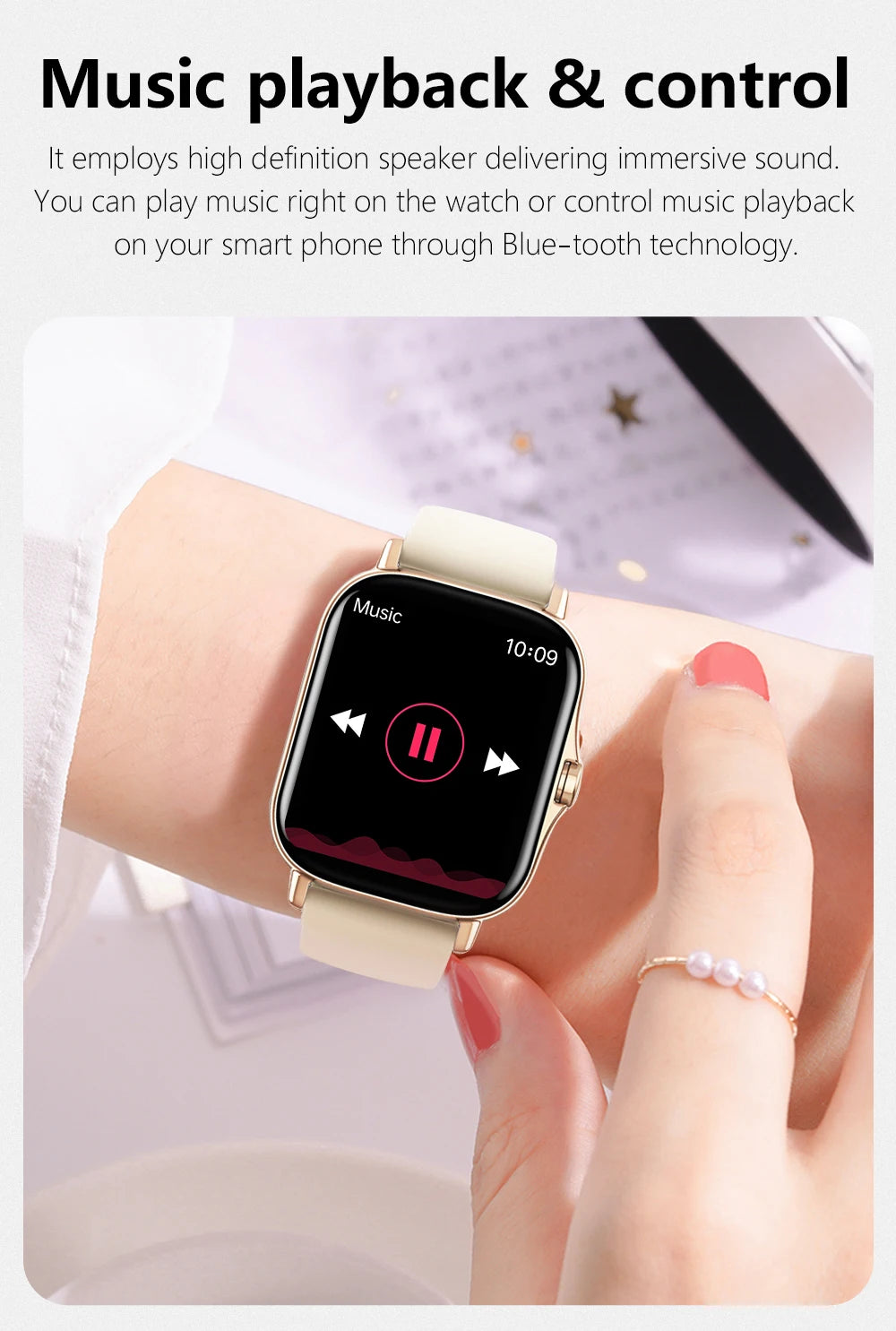 Sport Smart Watch - 1.83" Fitness Tracker with Bluetooth Call, Heart Rate Monitor, GPS & Health Tracking (Men & Women)