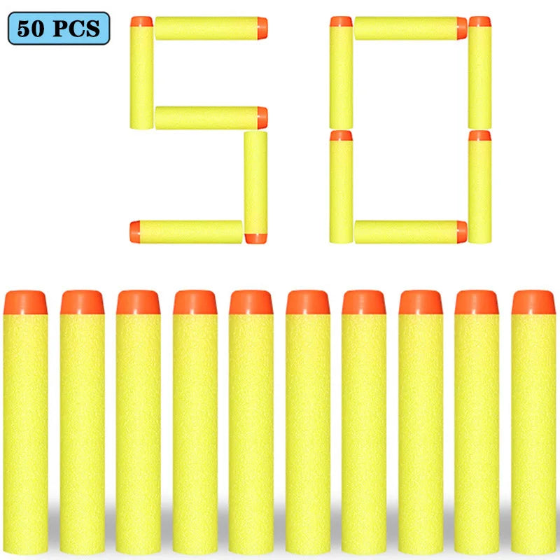 Soft EVA Foam Darts 7.2cm - 100 Pack Refill Bullets for Toy Blasters