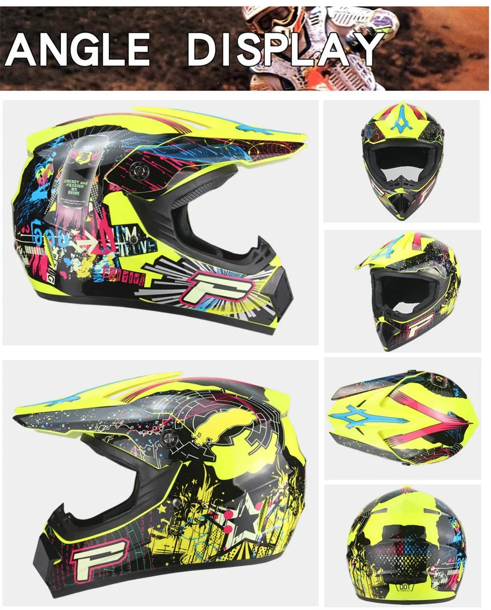 Full Face Motocross Helmet - Off-Road Downhill AM DH Cross Capacete - Free Shipping + 3 Free Gifts