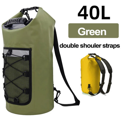 Waterproof Dry Bag Backpack 10L 20L - PVC Shoulder Pack for Kayaking, Surfing, Rafting, Trekking & Boating