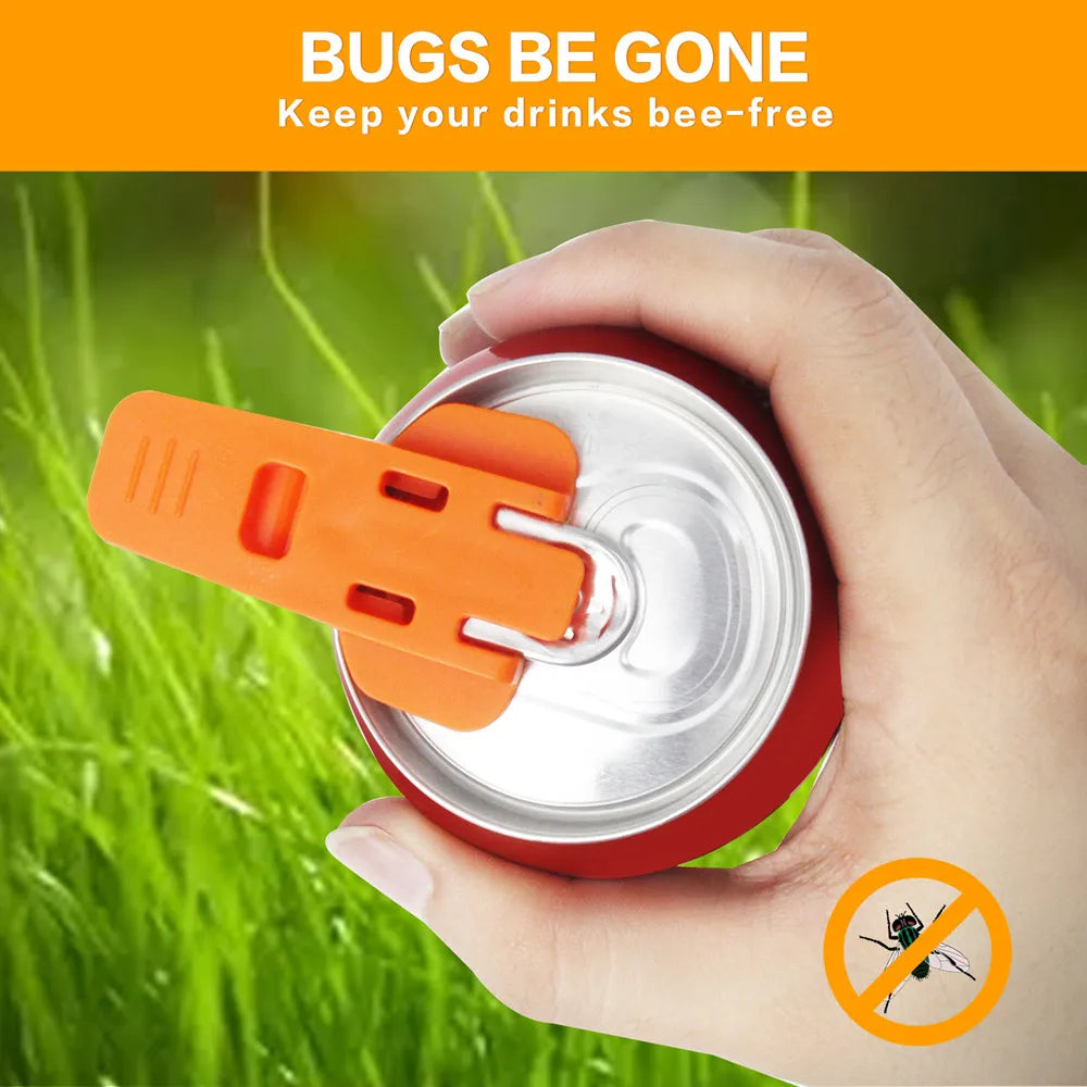 Portable Can & Bottle Opener Set - Reusable Easy Pop-Top Opener with Resealable Lid for Camping & Outdoor
