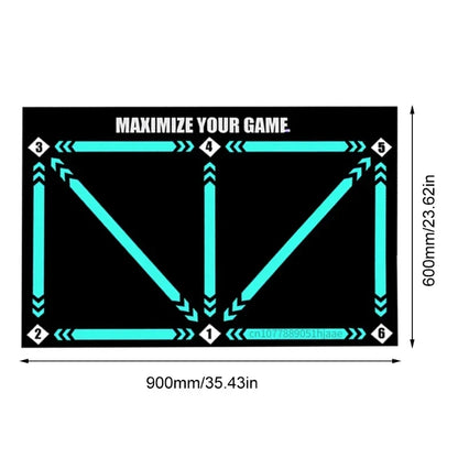 90cm Football Training Mat - Durable Non-Slip Foldable Soccer Dribble Training Equipment for Kids & Adults