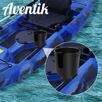 Multi-Functional Kayak Cup Holder - Track Mount Non-Slip Design with Lure Storage for Kayak & Boat Accessories