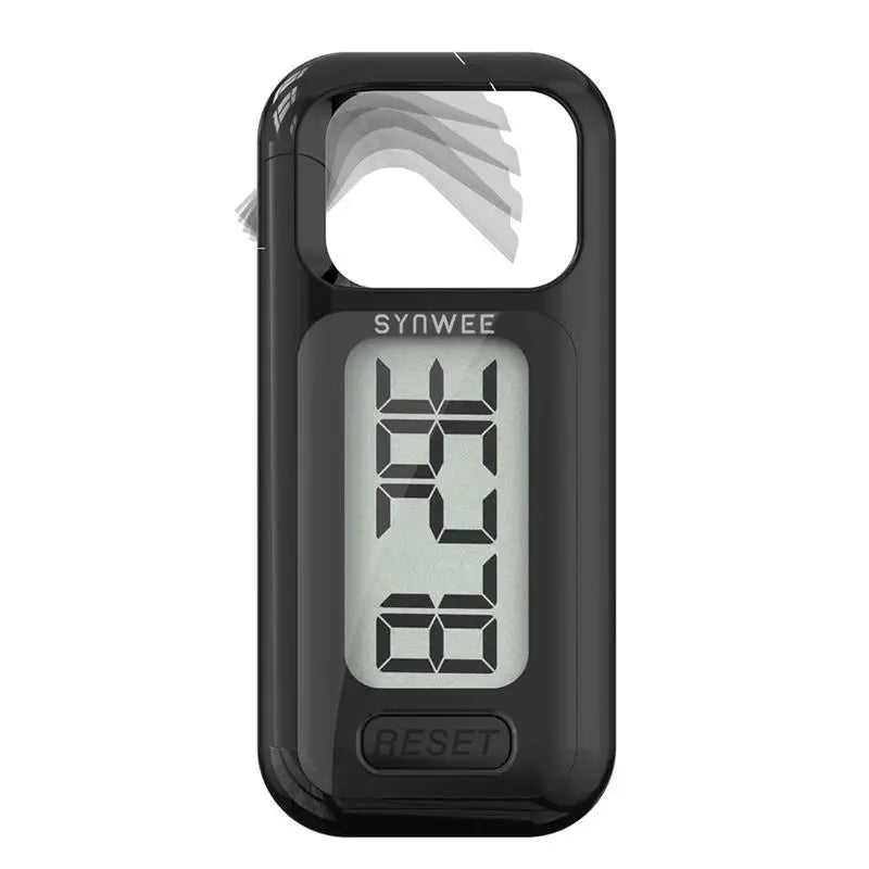 Large Display 3D Pedometer - Accurate Step Counter with Clip & Lanyard for Men, Women & Kids