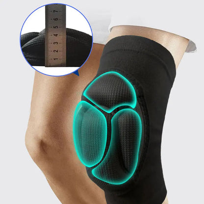 Professional Sports Knee Pads - Thickened Elastic Protection for Basketball, Volleyball & Fitness (1 Pair)