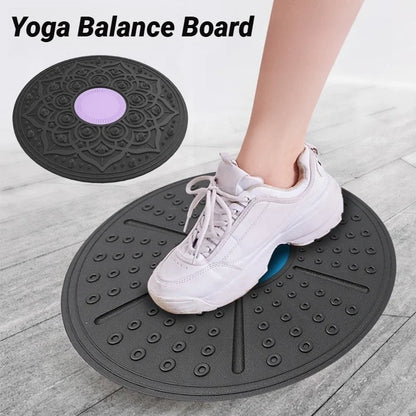 Non-Slip Balance Board - Wobble Trainer for Yoga, Rehabilitation, and Full-Body Fitness Training