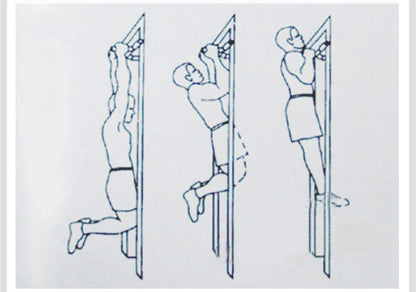 Adjustable Doorway Pull-Up Bar - Non-Slip Grip Strength Training Equipment for Home Gym