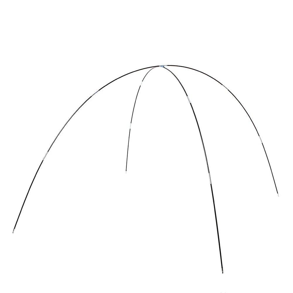 Glass Fiber Tent Arc Poles Replacement - 12-Piece Set (1 Pair) for Camping Tents (3.26m/3.4m/3.9m Options)
