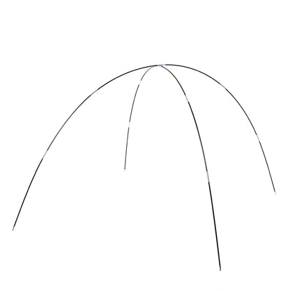 Glass Fiber Tent Arc Poles Replacement - 12-Piece Set (1 Pair) for Camping Tents (3.26m/3.4m/3.9m Options)