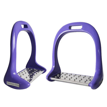 Premium Aluminium Alloy Horse Stirrups - Anti-Slip Equestrian Safety Riding Treads (1 Pair)