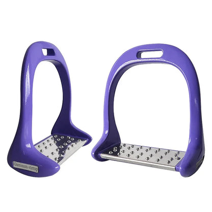 Premium Aluminium Alloy Horse Stirrups - Anti-Slip Equestrian Safety Riding Treads (1 Pair)