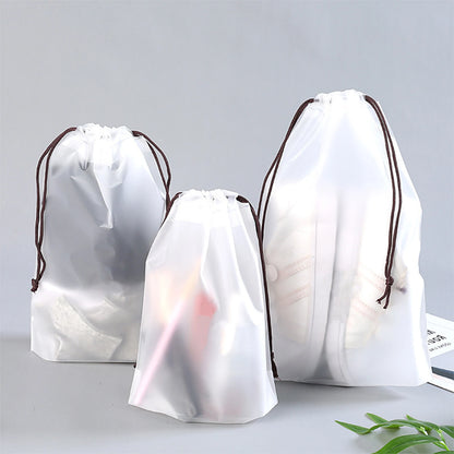 Waterproof Nylon Drawstring Storage Bag - Multi-Purpose Travel & Sports Organizer Pouch