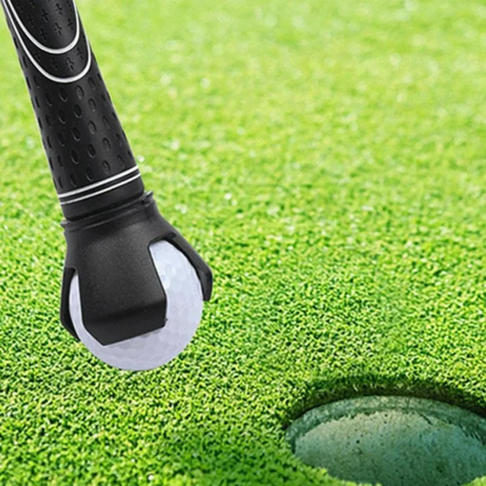Golf Ball Picker Clamp - Rubber & Zinc Alloy Ball Pick-Up Tool for Training & Practice Accessories