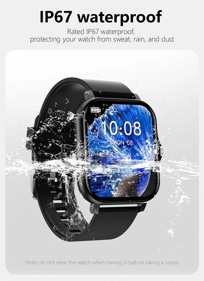 Sport Smart Watch - 1.83" Fitness Tracker with Bluetooth Call, Heart Rate Monitor, GPS & Health Tracking (Men & Women)