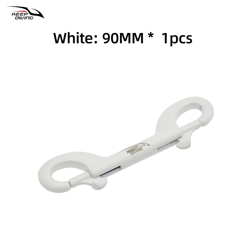 KEEP DIVING 316 Stainless Steel Double-Ended Scuba Diving Hook - BCD Equipment Accessory with Quick Draw Snap Bolt Kit (1 Piece)