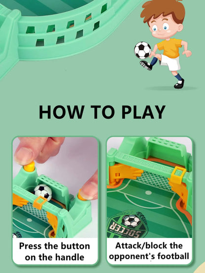 Mini Tabletop Soccer Game - Interactive Desktop Football Competition for Family & Friends