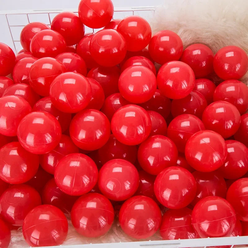 Colorful Ocean Ball Pit Balls - Eco-Friendly Non-Toxic Plastic Play Balls 5.5cm (50pcs Love & Star Shapes)