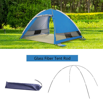 Glass Fiber Tent Arc Poles Replacement - 12-Piece Set (1 Pair) for Camping Tents (3.26m/3.4m/3.9m Options)