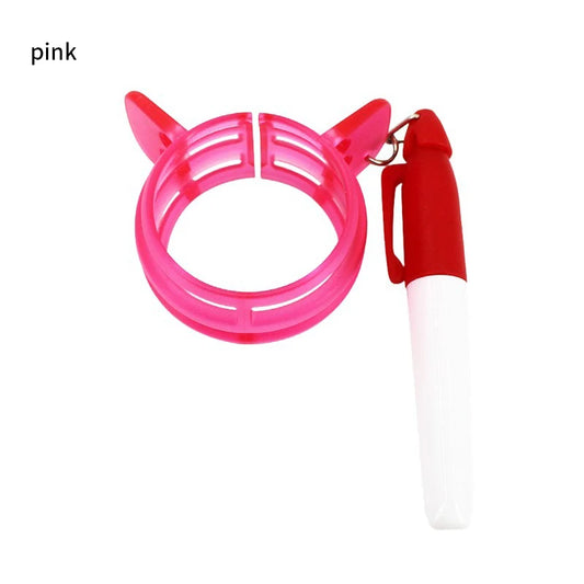 Precision Golf Ball Line Marker Tool - Golf Ball Marking Stencils with Color Markers & Alignment Accessories