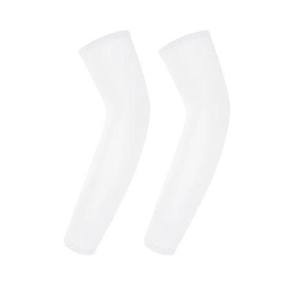 Children's Ice Silk Cooling Arm Sleeves - Quick-Dry UV Protection Cycling Arm Guards for Girls Outdoor Sports (1 Pair)