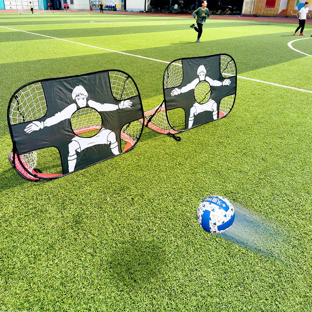Foldable Football Goal – Nylon Soccer Target Net for Kids and Adults, Ideal for Playground, Backyard, Indoor & Outdoor Training