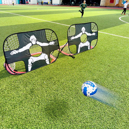 Foldable Football Goal – Nylon Soccer Target Net for Kids and Adults, Ideal for Playground, Backyard, Indoor & Outdoor Training