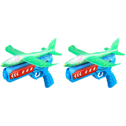 Professional Airplane Launcher Toys for Children - Foam Ejection Aircraft with Non-Slip Catapult Design - Available With/Without LED Lights for Kids 6+