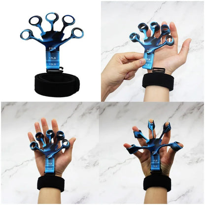 Finger Exerciser & Hand Strengthener - 6 Resistance Levels for Guitar Training, Rehabilitation & Recovery