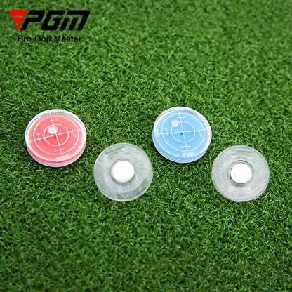 PGM Golf Magnetic Cap Clip Ball Marker - Level Function Marks - Red & Blue - Model MK011