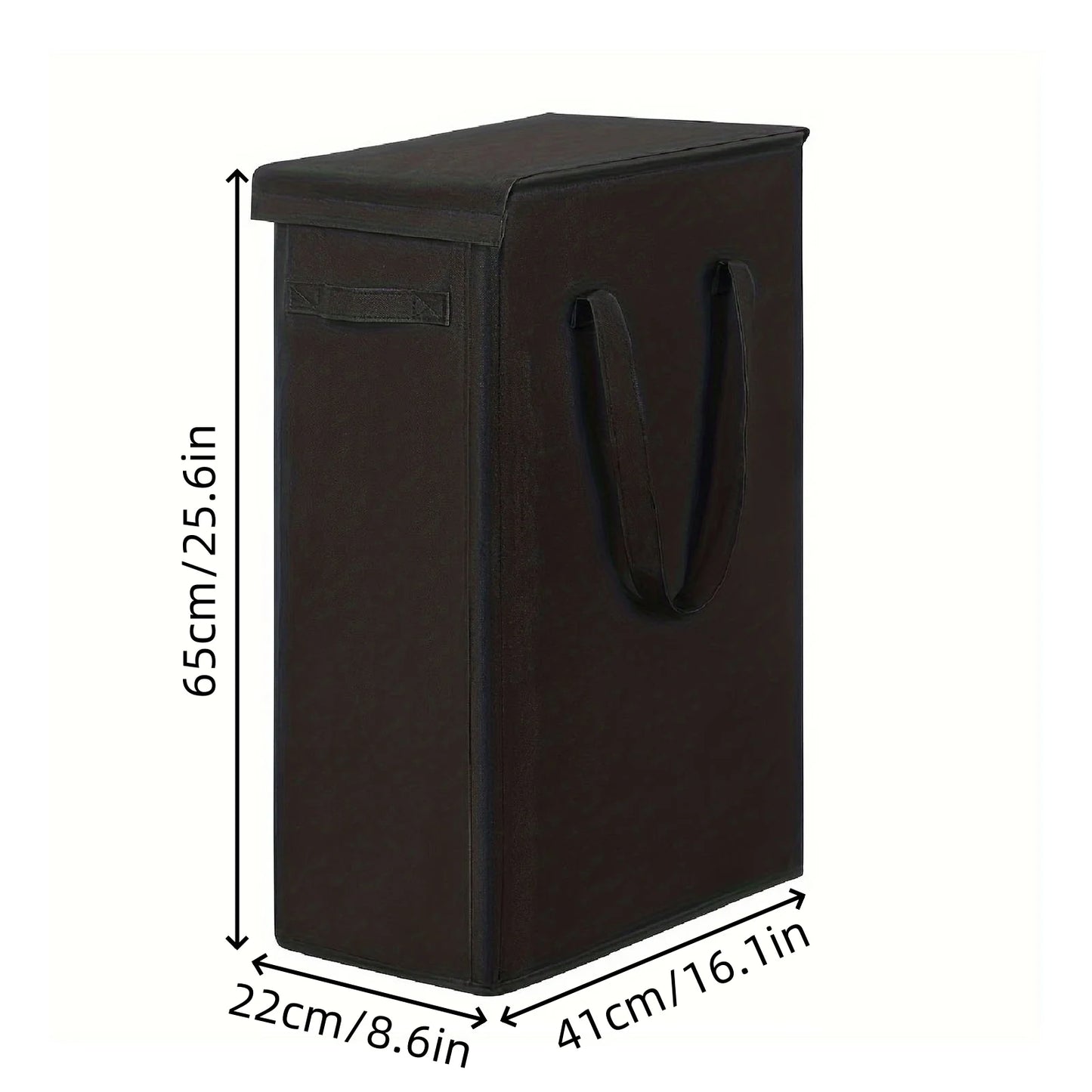 Wheeled Laundry Hamper with Lid - Closed Storage Basket for Bedroom, Bathroom & Laundry Room