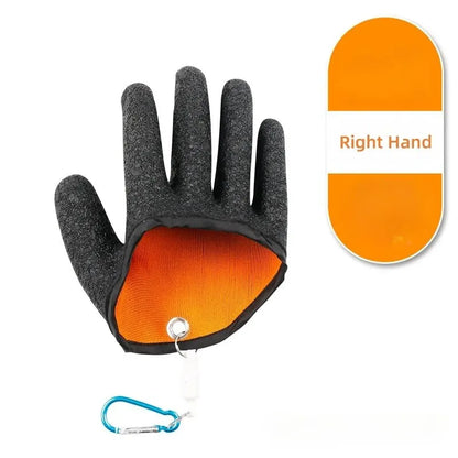 Waterproof Anti-Slip Fishing Gloves with Magnet Release - Puncture & Scrape Protection for Safe Fish Catching