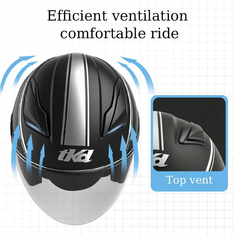 Full Face Modular Flip-Up Motorcycle Helmet - Dual Visor Anti-Fog Design for Men & Women (4 Colors)