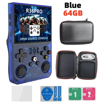Retro Handheld Game Console R36S - 3.5" IPS Screen - 128GB Storage - Linux System - Portable Pocket Player (R36 Ultra/PRO)