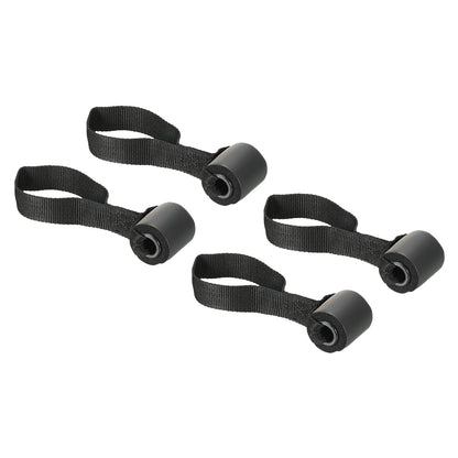 Heavy-Duty Door Anchor for Resistance Bands - 1/2/4 Pack - Black Exercise Band Attachment System