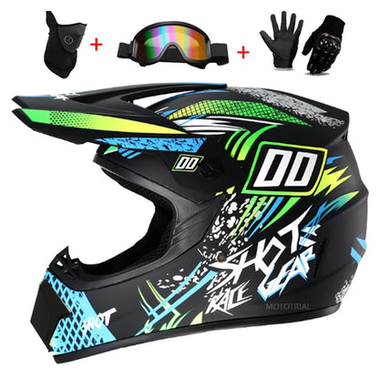 Full Face Motocross Helmet - Off-Road Downhill AM DH Cross Capacete - Free Shipping + 3 Free Gifts