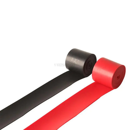 Muscle Floss Bands - 2-Pack Compression Wraps with Travel Bag for Recovery & Flexibility (Red/Black)