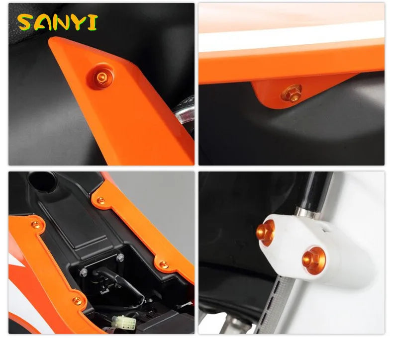 Premium CNC Aluminum Self-Tapping Bolt Kit for KTM EXC XC XCW SX SXF & Husqvarna FE TE FC TC FX TX 125 250 300 350 450