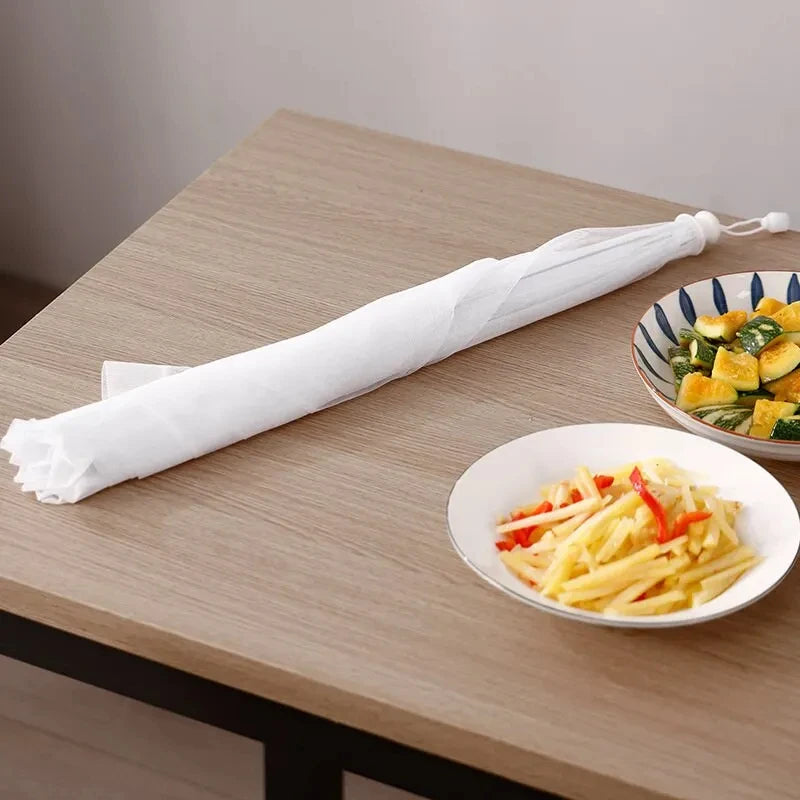 Foldable Mesh Food Covers - Washable Insect Proof Dish Protection for Kitchen Tables (3-Pack)
